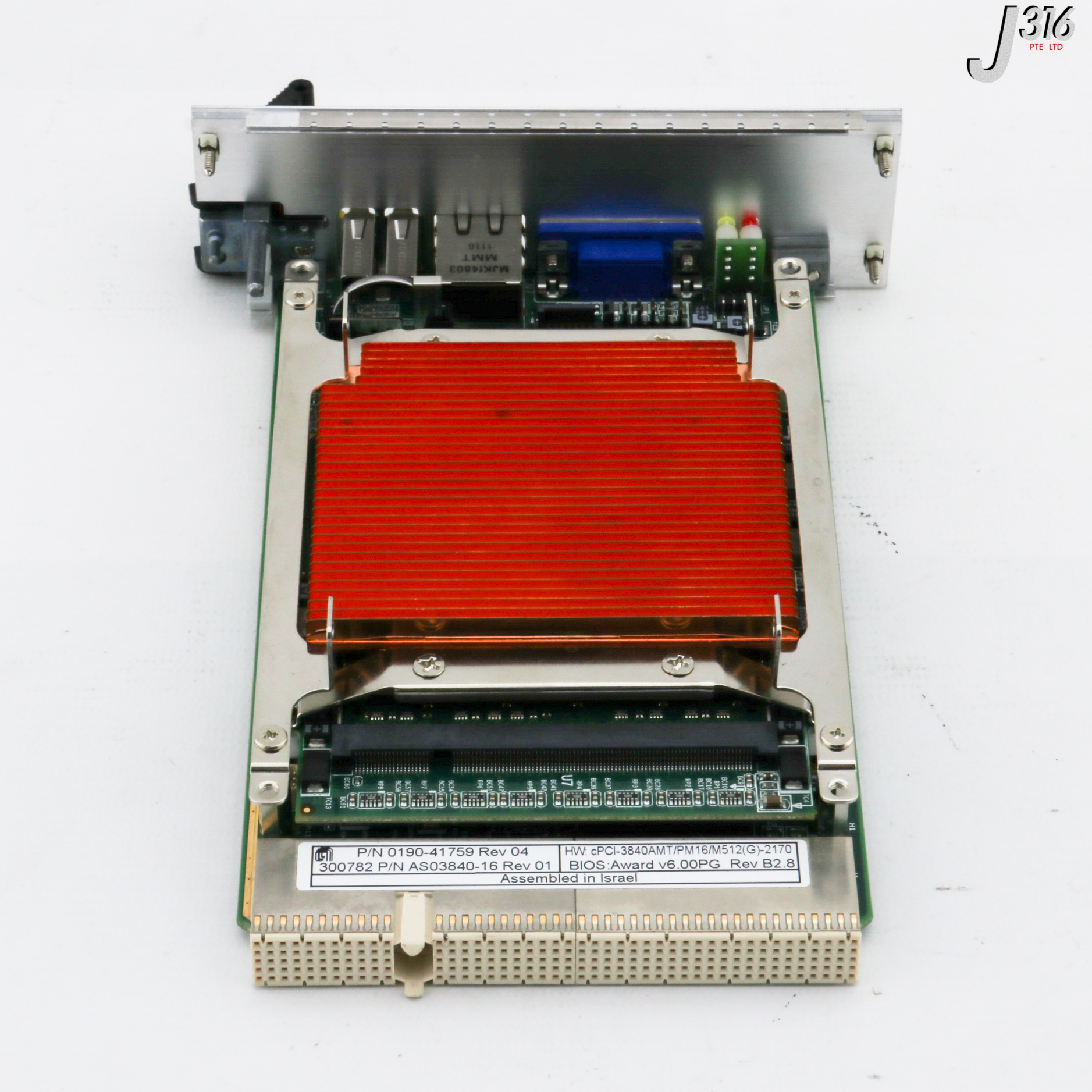 31858 APPLIED MATERIALS CPCI-3840AMT/PM16/M512(G)-2170, SINGLE BD